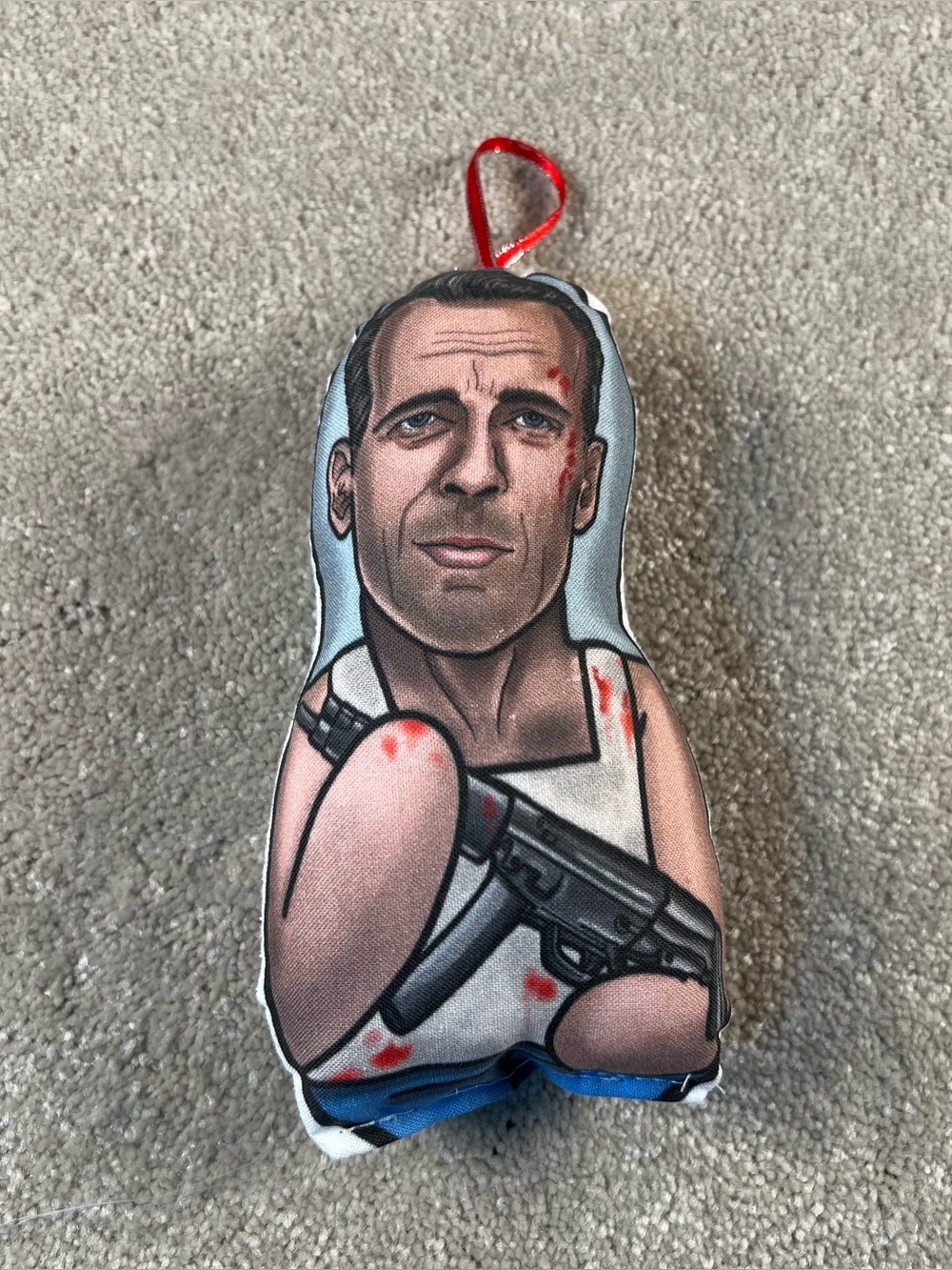 Die Hard Christmas Ornament Stuffed John McClane Holiday Craft Art
